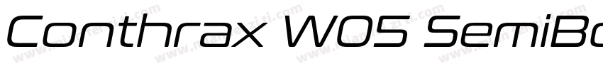 Conthrax W05 SemiBo字体转换